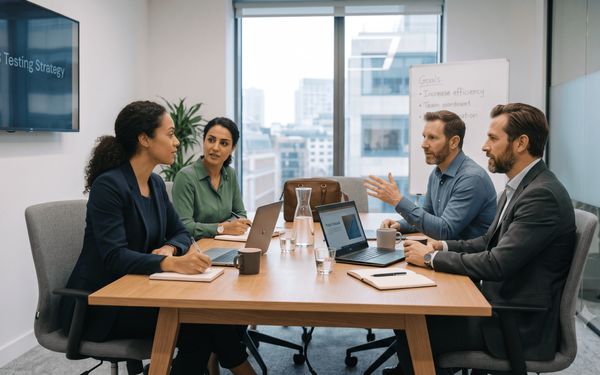 Gruppe im Büro
