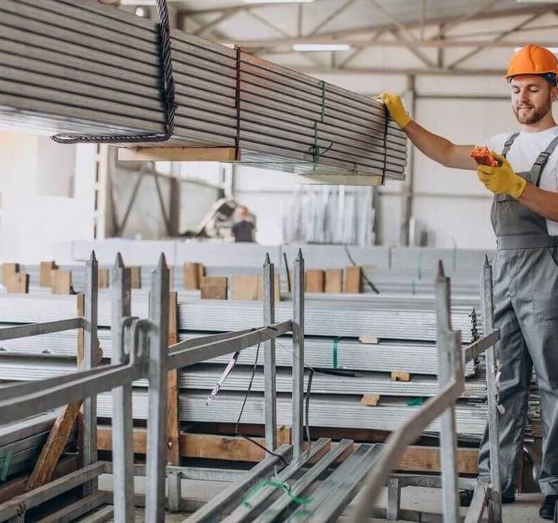 Industriegelände Mitarbeiter